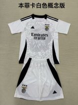 24/25 Benfica Special Edition White Kids Kits 1:1 Quality Soccer Jersey