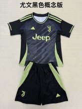 24/25 Juventus  Special Edition Black Kids Kits 1:1 Quality Soccer Jersey