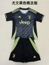 24/25 Juventus  Special Edition Black Kids Kits 1:1 Quality Soccer Jersey