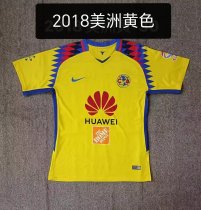 2018 Club American Yellow Fans 1:1 Quality Retro Soccer Jersey