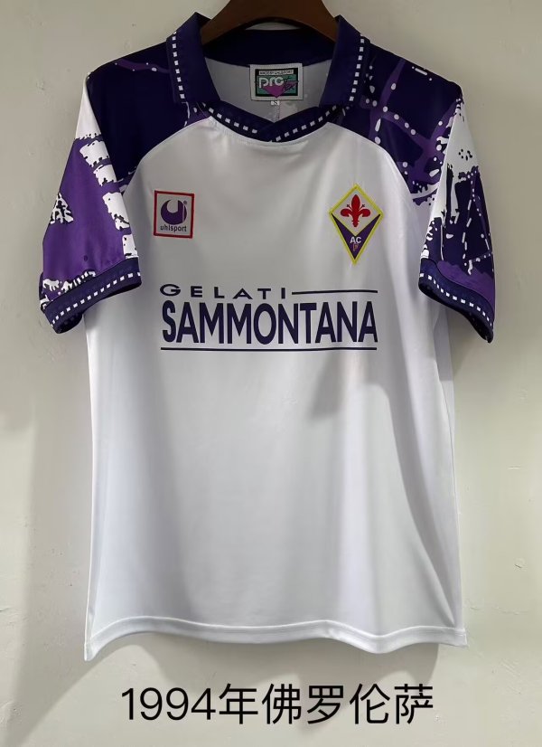 1994  Fiorentina Away  Fans 1:1 Quality Retro Soccer Jersey