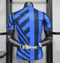 24/25 Inter Milan Home Player 1:1 Quality  Soccer Jersey（背后有广告）