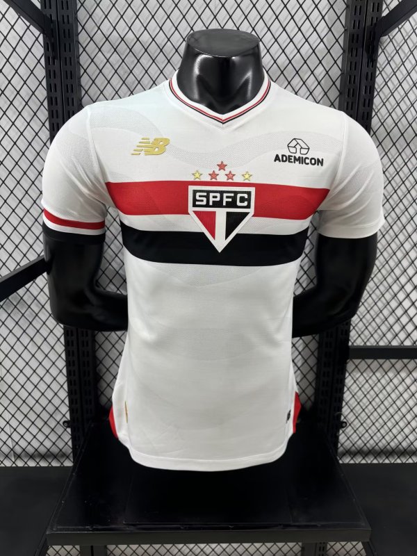 25/26 Sao Paulo Home Player 1:1 Quality Soccer Jersey