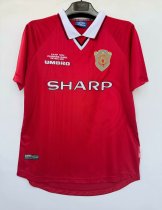 1999/2000 Manchester united Home Fans 1:1 Quality Retro Soccer Jersey 1999/2000 Manchester united Home Fans 1:1 Quality Retro Soccer Jersey
