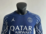 24/25 PSG Paris Fourth Player Long Sleeve1:1 Quality Soccer Jersey