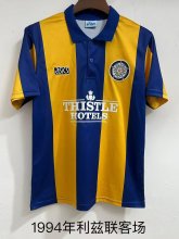 1994 Leeds United Away Fans Retro 1:1 Quality  Soccer Jersey