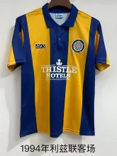 1994 Leeds United Away Fans Retro 1:1 Quality  Soccer Jersey