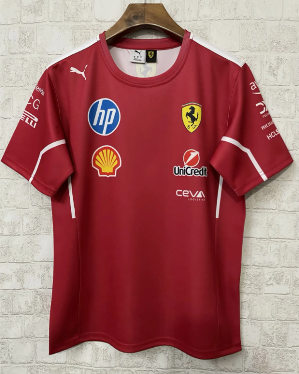 F1 racing suit T-shirt 2025 Ferrari  shirt 1:1 Quality F1 Jerseys