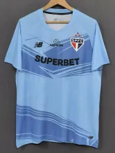 25/26  Sao Paulo Training Clothes Ssky Blue Fans 1:1 Quality Soccer Jersey