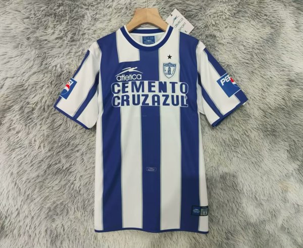 2001/2002 Pachuca Home Fans Retro 1:1 Quality Soccer Jersey