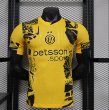 24/25  Inter Milan Third  Yellow Player 1:1 Quality Soccer Jersey