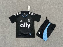 25/26 Charlotte FC  Away  Kids Kits 1:1 Quality Soccer Jersey