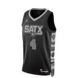 Spurs FOX  #4  1:1 Quality NBA Jersey
