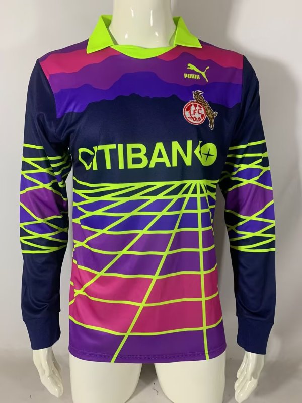 1991/1992 FC Köln Goalkeeper Long Sleeved Retro 1:1 Quality Soccer Jersey