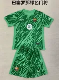 24/25 Barcelona Goalkeeper Adult Kits 1:1  Quality  Soccer Jersey（成人套装）