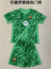 24/25 Barcelona Goalkeeper Adult Kits 1:1  Quality  Soccer Jersey（成人套装）