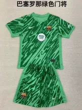 24/25 Barcelona Goalkeeper Adult Kits 1:1  Quality  Soccer Jersey（成人套装）