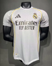 25/26 Real Madrid Home White  Player 1:1 Quality Soccer Jersey