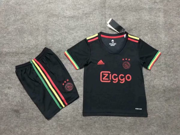 21/22 Ajax Away Kids 1:1 Quality Soccer Jersey