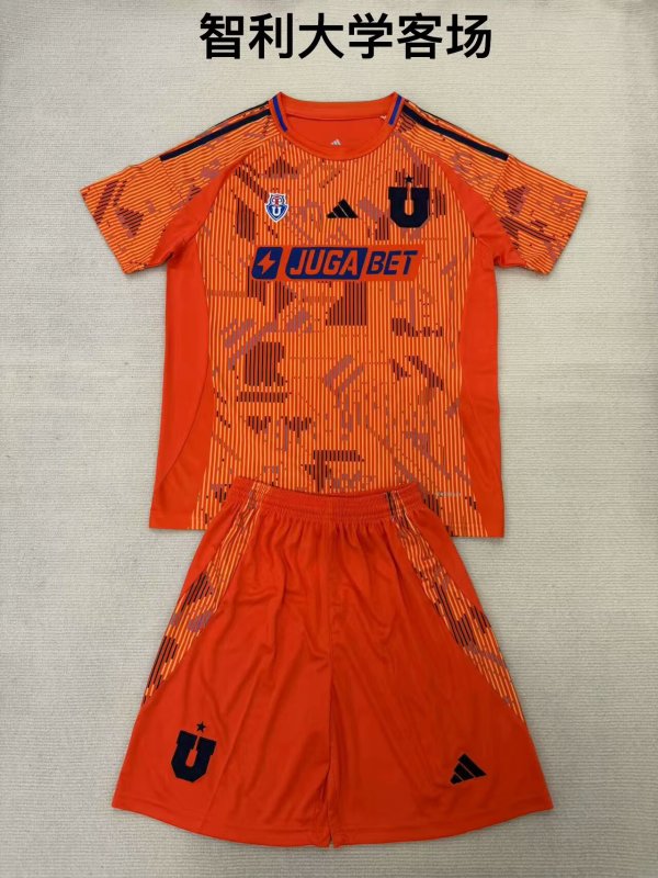 25/26 Universidad de Chile Away Adult Kits 1:1  Quality  Soccer Jersey（成人套装）