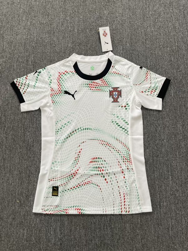 25/26 Portugal Away Woman's  Fans 1:1 Quality Soccer Jersey