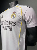 25/26 Real Madrid Home White  Player 1:1 Quality Soccer Jersey