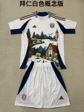 25/26 Bayern Munich Special edition white Adult Kits 1:1  Quality  Soccer Jersey（成人套装）