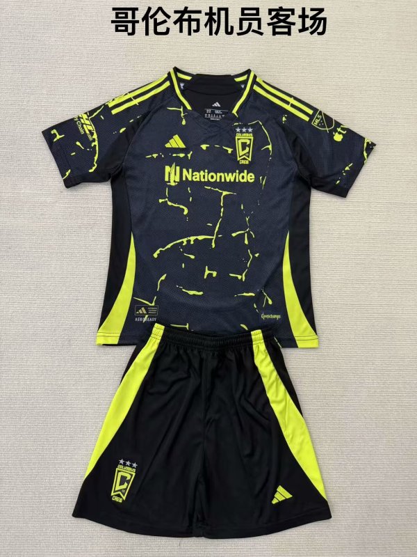 25/26 Columbus Crew Away Adult Kits  1:1  Quality  Soccer Jersey（成人套装）