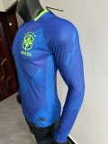 25/26 Brazil Away Player Long Sleeve 1:1 Quality Soccer Jersey