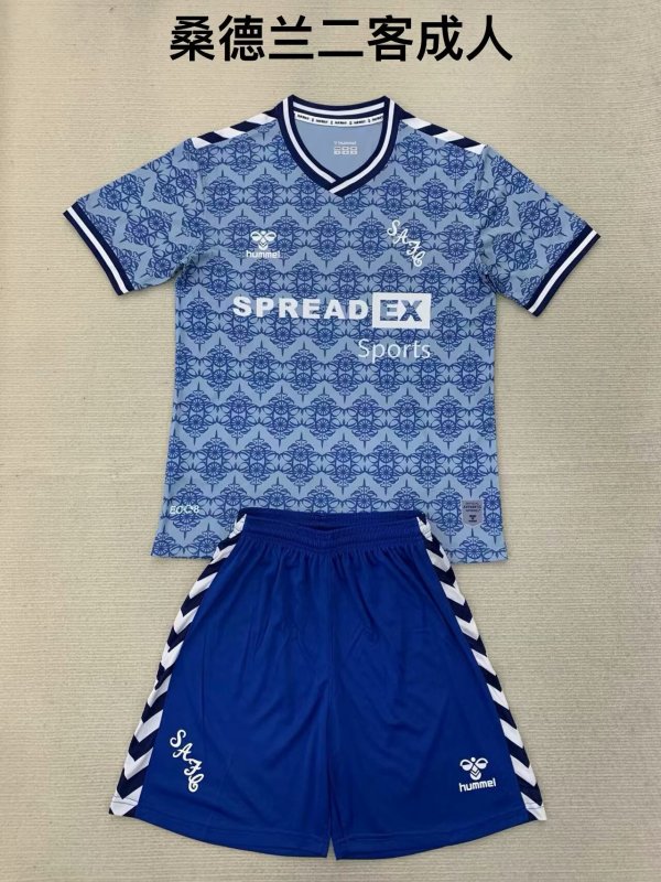24/25 Sunderland Third Adult Kits 1:1 Quality Soccer Jersey(成人套装)