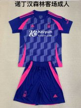 24/25  Nottingham Forest Away Adult Kits 1:1  Quality  Soccer Jersey（成人套装）
