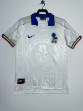 1995 Italy Away White Fans Retro 1:1 Quality Soccer Jersey