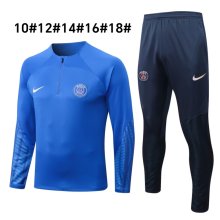 22/23  Paris Kids Blue 1:1 Quality Training Jersey