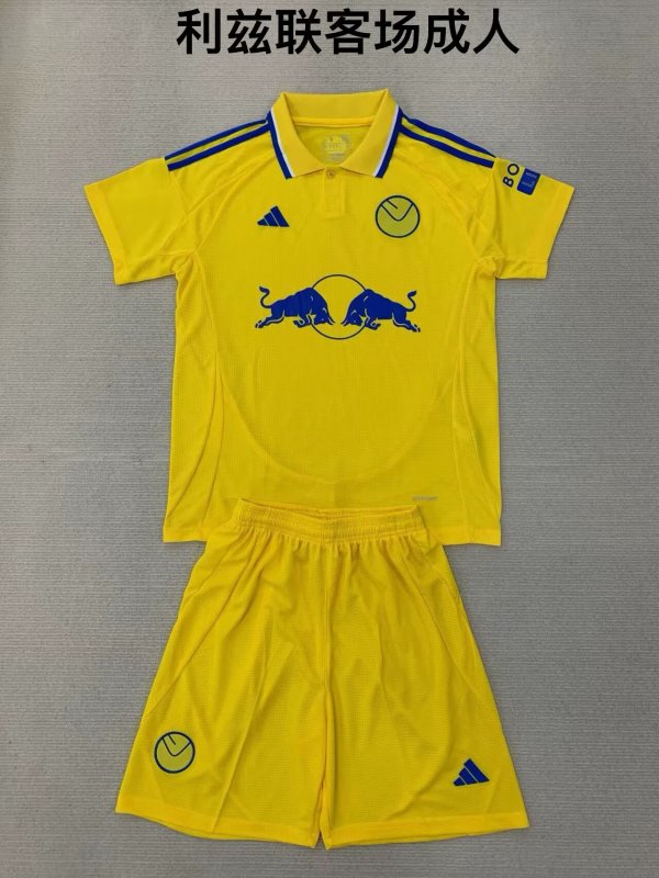 24/25 Leeds United Away Adult Kits 1:1 Quality Soccer Jersey(成人套装)