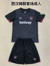 24/25  West Ham United  Away Adult Kits 1:1  Quality  Soccer Jersey（成人套装）