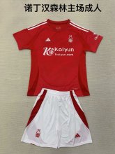 24/25  Nottingham Forest Home  Adult Kits 1:1  Quality  Soccer Jersey（成人套装）