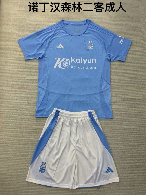 24/25 Nottingham Forest Third Adult Kits 1:1 Quality Soccer Jersey(成人套装)