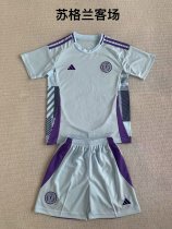 24/25 Scotland  Away Kids 1:1 Quality Soccer Jersey
