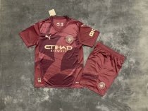 24/25 Manchester City Third Adult Kits 1:1  Quality  Soccer Jersey（成人套装）