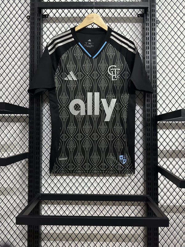 25/26 Charlotte FC Away Black Fans 1:1 Quality Soccer Jersey