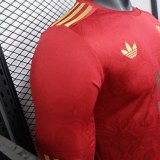 24/25 Bayern Munich  125th Anniversary  Red Long Sleeve Player 1:1 Quality Soccer Jersey