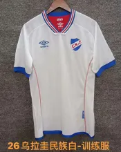 25/26 Nacional Training Clothes White Fans 1:1 Quality Soccer Jersey