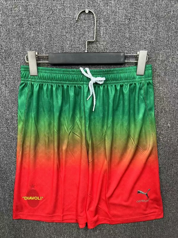 24/25  AC Milan Four Green Red Shorts