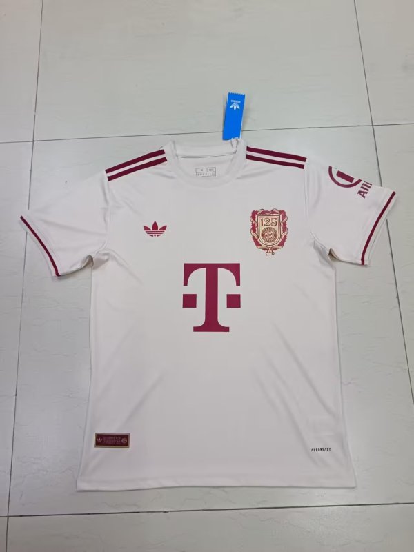 25/26 Bayern Munich 125th Anniversary Edition Apricot Fans 1:1 Soccer Jersey