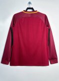 2017/2018 Roma Home Long Sleeve  Fans Retro 1:1 Quality Soccer Jersey