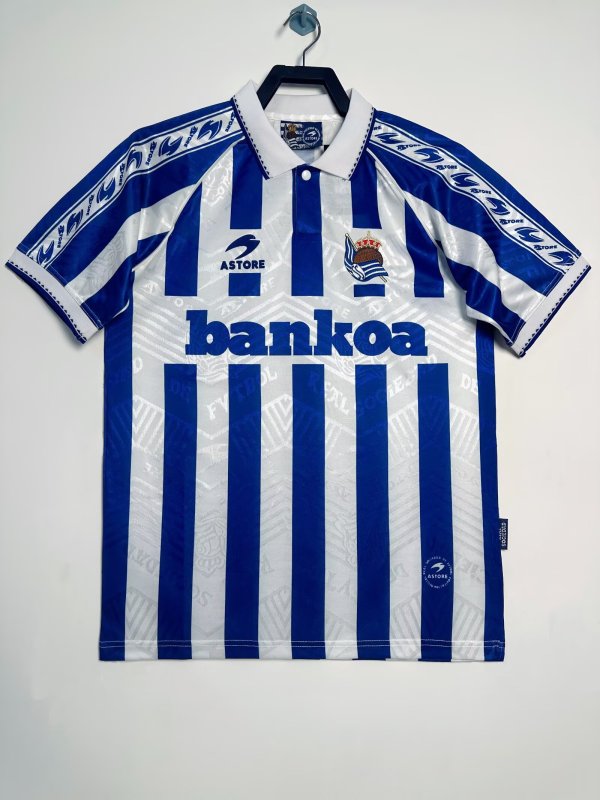 1994/1995 Real Sociedad Home Fans Retro 1:1 Quality Soccer Jersey