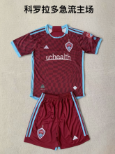 25/26 Colorado Rapids Home Kids Kits 1:1 Quality Soccer Jersey