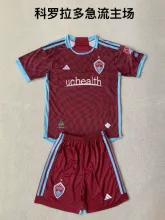 25/26 Colorado Rapids Home Kids Kits 1:1 Quality Soccer Jersey