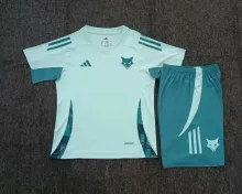 25/26 Cruzeiro Training Clothes Blue Kids  1:1  Quality Soccer Jersey