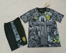24/25 Brazil Goddess Black Adult Kits  1:1  Quality  Soccer Jersey（成人套装）